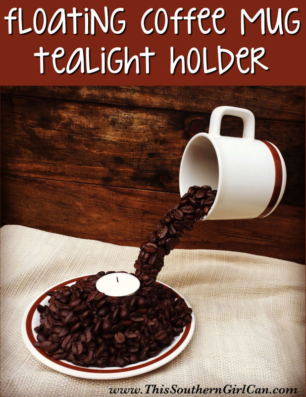 Floating Coffee Mug Tealight Holder