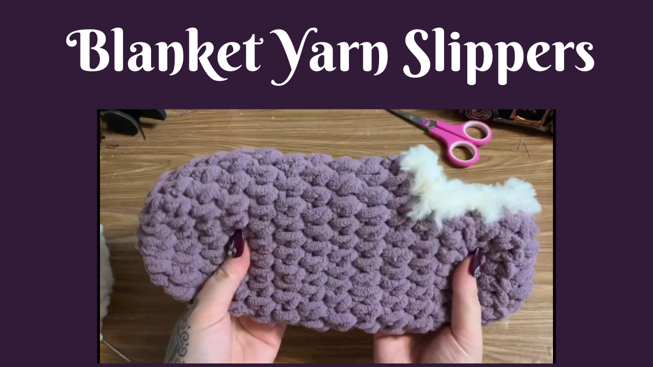 Easy Bernat Blanket Crochet Slippers